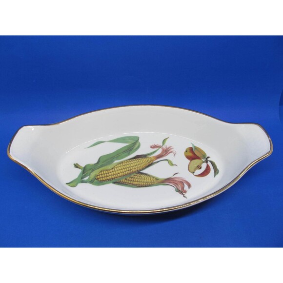 Royal Worcester Evesham Corn 14" Oval Fish Dish VGC - Picture 1 of 9
